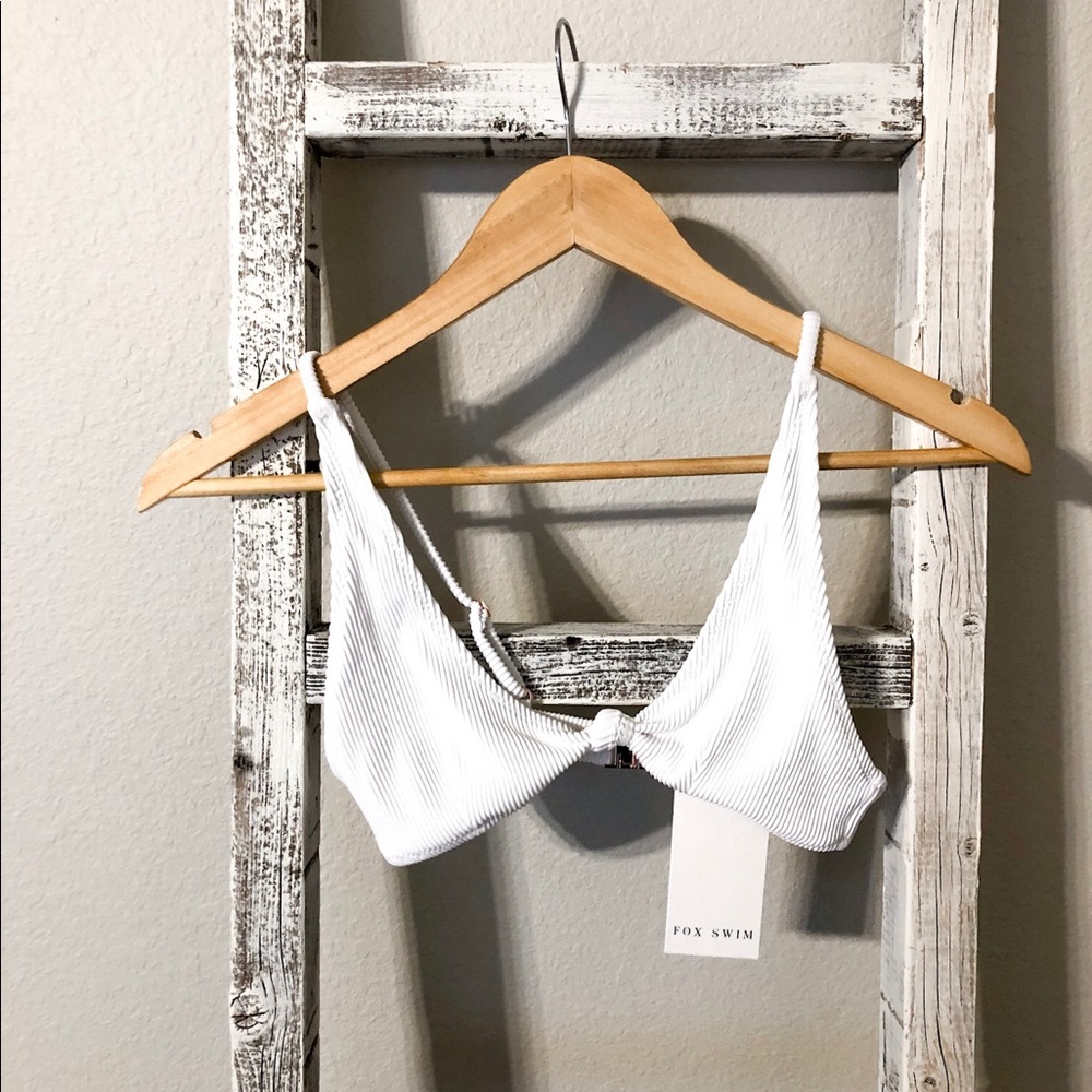 white fox swim top size xs - hacienda top